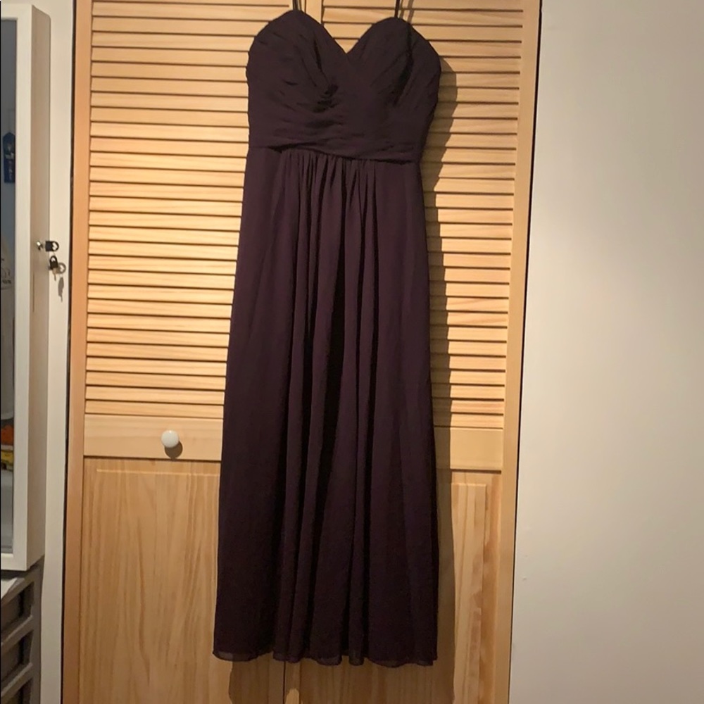 💜Purple Bill Levkoff heart-shape neckline dress💜